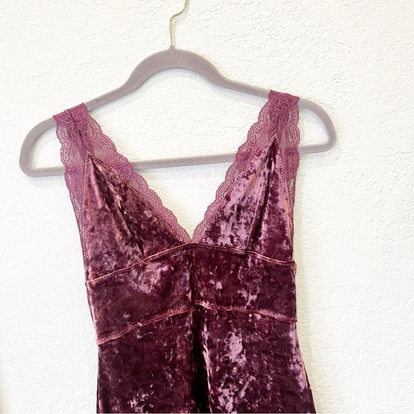 Free People Dress Women's Small Intimately Viper Velvet Chemise Bodycon Slip - Picture 3 of 6